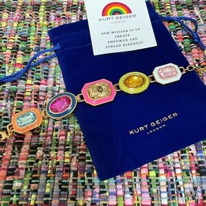 NWT$168 KURT GEIGER LONDON Chunky Stones Eagle Bracelet